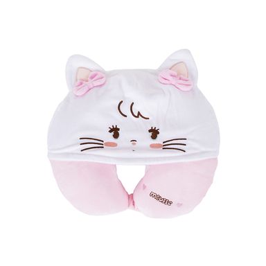 Almohada de viaje mikko textil rosa 31x31 cm memory foam gatita mousse -  Mikko