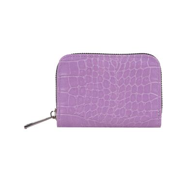 Cartera para mujer tipo piel de cocodrilo sintética morada 11x8 cm -  Miniso
