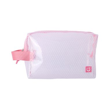 Cosmetiquera diseño con patrón sintética rosa 22x16x8 cm -  Miniso