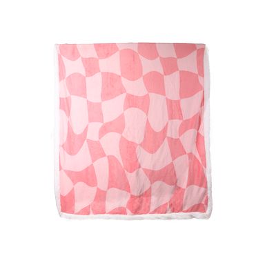 Manta minimalista 100% poliéster rosa 127x152 cm -  Miniso