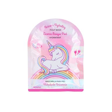 Mascarilla hidratante para pies 30 ml unicornio -  Miniso