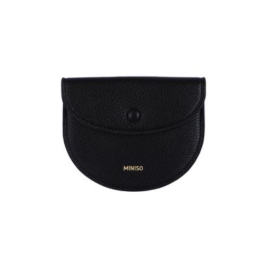 Monedero sintético negro 12x1x10 cm -  Miniso
