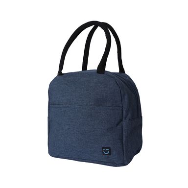 Lonchera jaspeada 100% poliéster azul 26x23x15 cm -  Miniso