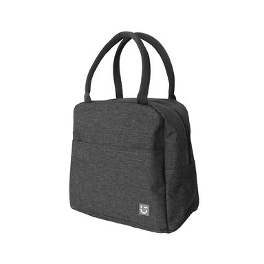 Lonchera jaspeada 100% poliéster gris 26x23x15 cm -  Miniso
