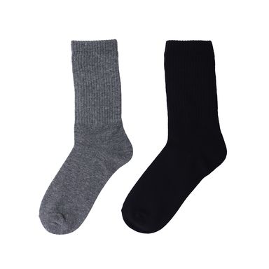 Medias basicas miniso tejido grueso colores basicos 2 pares -  Miniso