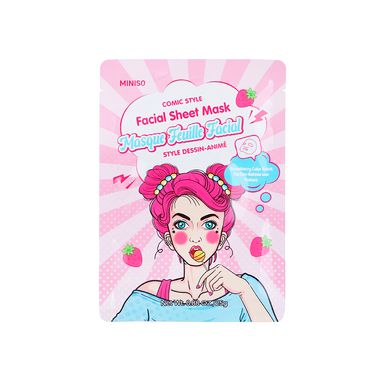 Mascarilla facial comic style 25 ml aroma pastel de fresa -  Miniso