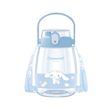 Vaso de plástico personajes de sanrio con correa para el hombro y asa 1300 ml cinnamoroll azul -  Sanrio