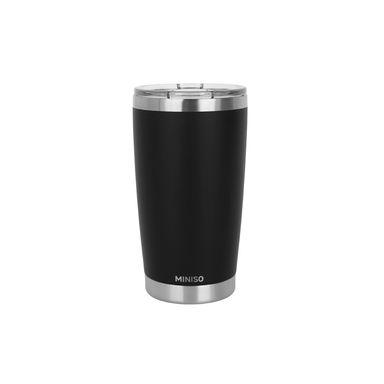 Vaso térmico con tapa dopamine acero inoxidable negro 560 ml doble pared -  Miniso
