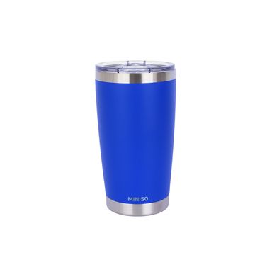 Vaso térmico con tapa dopamine acero inoxidable azul 560 ml doble pared -  Miniso