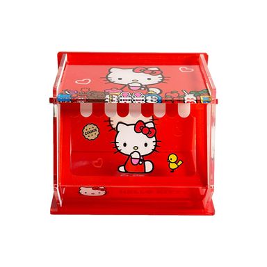 Organizador de plástico de estilo clasico de hello kitty con tapa rojo sanrio -  Sanrio