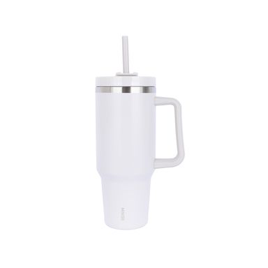 Vaso térmico con asa y tapa dopamine acero inoxidable gris 1250 ml doble pared -  Miniso