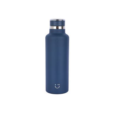 Termo con tapa enroscable doble pared acero inoxidable gris 700 ml -  Miniso