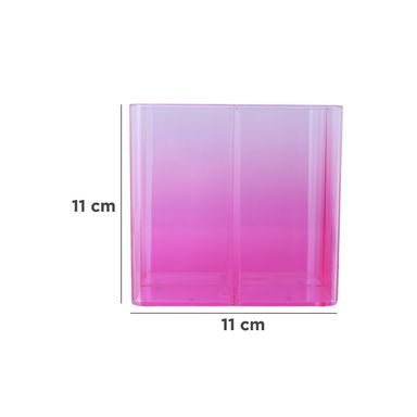 Organizador de plástico colección colorida organizador de maquillaje giratorio de 4 compartimentos -  Miniso