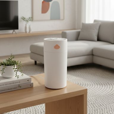 Humidificador sintético blanco 7.3x7.3x15 cm 310 ml -  Miniso