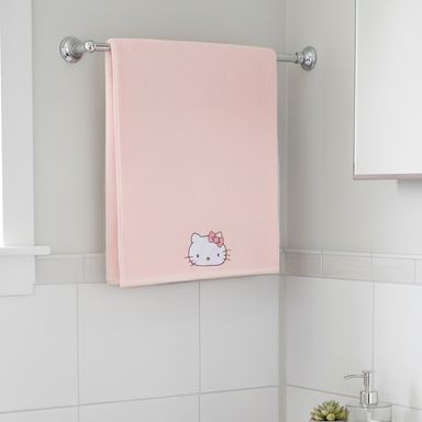 Toalla de baño poliéster rosa 70x140 cm hello kitty sanrio -  Sanrio