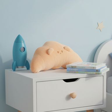 Cojín decorativo croissant felpa café 50 cm -  Miniso