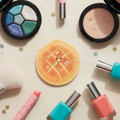 Esponja de maquillaje tipo puff pastry café bollo de piñas -  Miniso