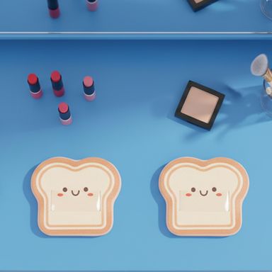 Set esponjas de maquillaje tipo puff pastry café 2 piezas pan tostado -  Miniso