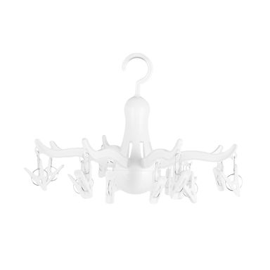 Tendedero colgante plegable sintético blanco 16 pinzas -  Miniso