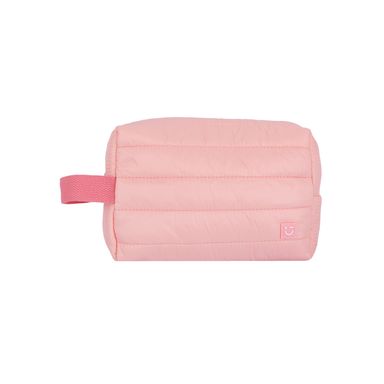 Cosmetiquera acolchada textil rosa 20x10x15 cm -  Miniso