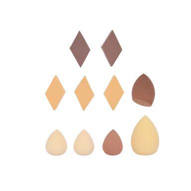 Set esponjas de maquillaje tipo puff pastry 10 piezas -  Miniso