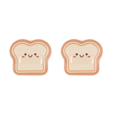 Set esponjas de maquillaje tipo puff pastry café 2 piezas pan tostado -  Miniso