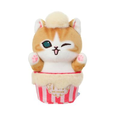 Peluche vaso de helado felpa naranja gatito -  Mofusand
