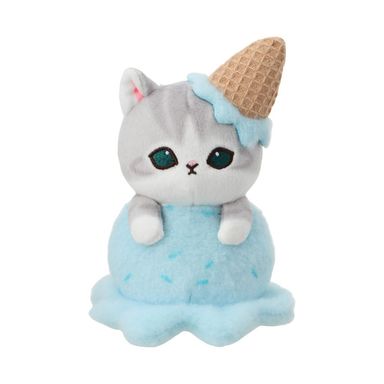 Peluche cono de helado felpa gris gatito -  Mofusand