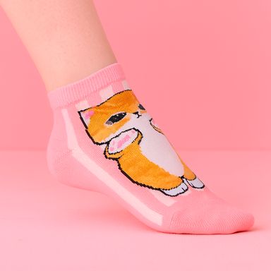 Medias para mujer mofusand textil rosa tipo protector gatito -  Mofusand