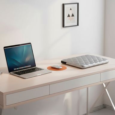 Funda para laptop textil plateada 37x2x27 cm -  Miniso