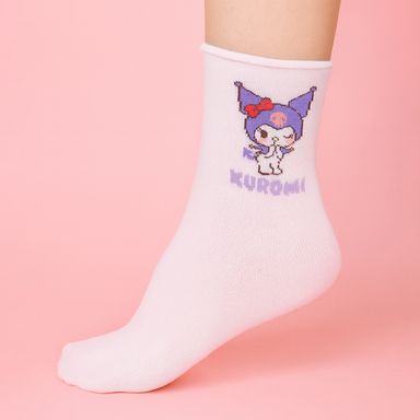 Set medias para niña 100% poliéster talla 22-24 de 2 pares kuromi sanrio -  Sanrio