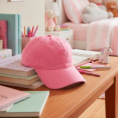 Gorra bordada textil rosa unitalla -  Miniso