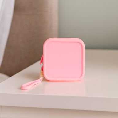Bolsa de almacenamiento de silicona de la serie cube sugar (pequeña) (rosa) -  Miniso