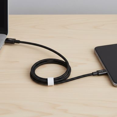 Cable de carga usb a a pin (negro) miniso -  Miniso