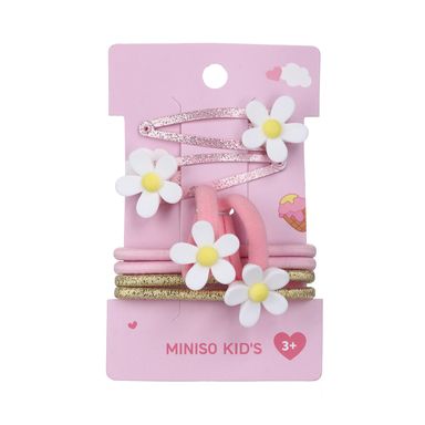 Set de accesorios para cabello miniso serie flower 8 pzas. -  Miniso