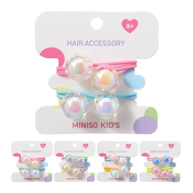 Liga infantil para cabello circulos nacarados (2pzas) -  Miniso