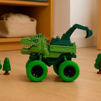 Vehículo de juguete tracción sintético dinosaurio 4x4 -  Miniso