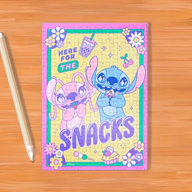 Rompecabezas enmarcado 28x38 cm 100 piezas stitch & ángel disney -  Lilo & Stitch