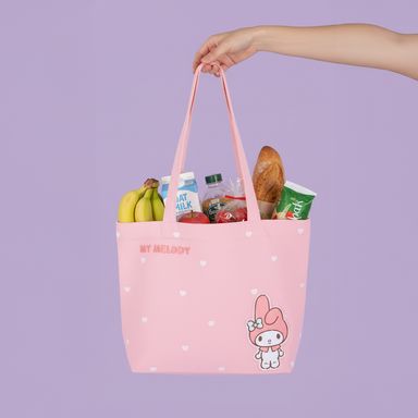Bolsa de compras textil rosa 38x10x26 cm my melody sanrio -  Sanrio