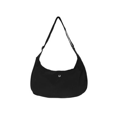 Bolso de hombro textil negro 33x10x18 cm -  Miniso