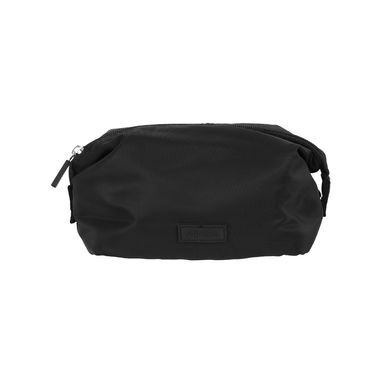Cosmetiquera básica textil negra 18x9x11 cm -  Miniso