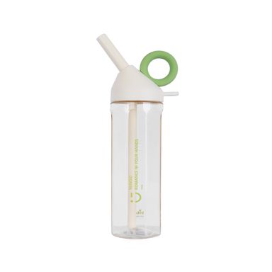 Tomatodo de plástico tritan de 720 ml blanca con verde -  Miniso