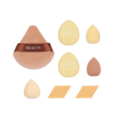 Esponja de maquillaje en forma de bollos pastry series 8 piezas -  Miniso