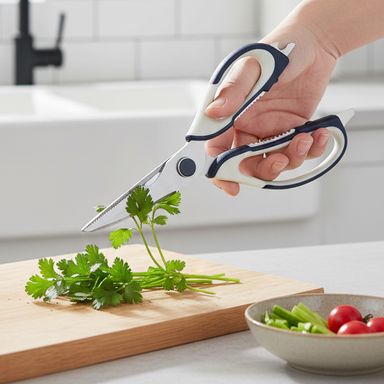 Tijeras de cocina de estilo moderno (azul marino oscuro) -  Miniso