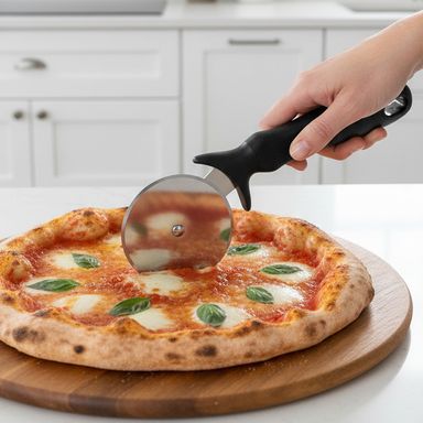 Rueda para pizza de acero inoxidable de estilo moderno azul marino oscuro -  Miniso