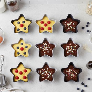 Molde de silicona para tartas cool style kitchen 9 moldes estrella -  Miniso