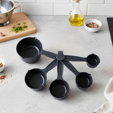 Cucharas medidoras de plástico de estilo cocina (5 uds) (azul marino oscuro) -  Miniso