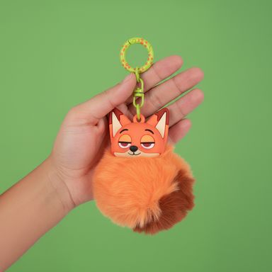 Llavero cola en forma de borla de peluche serie zootopia -  Disney