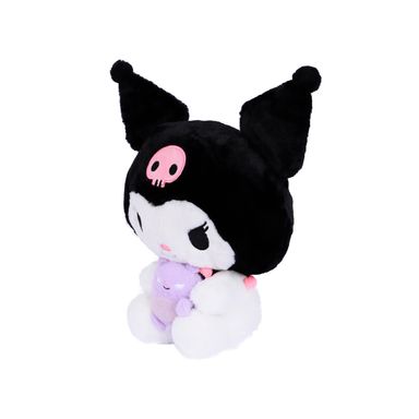Peluche kuromi 27 cm con postura sentada with little buddy serie sanrio -  Sanrio