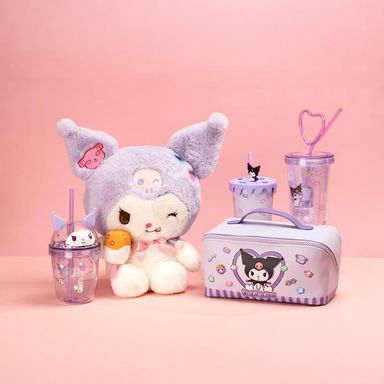 Peluche kuromi 27 cm postura sentada serie sanrio -  Sanrio
